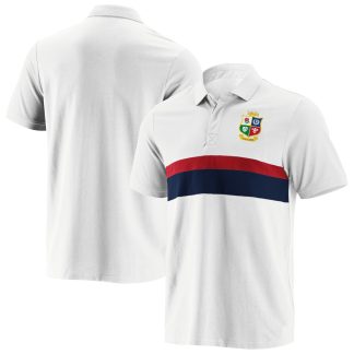 British & Irish Lions Cut And Sew Polo Shirt - White
