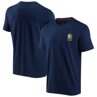 British & Irish Lions Essentials Small Crest T-Shirt - Navy