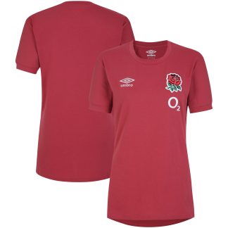 England Rugby Leisure T-Shirt - Red - Womens