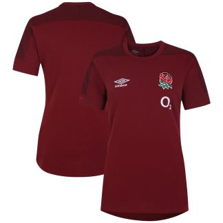 England Rugby Presentation T-Shirt - Red - Womens