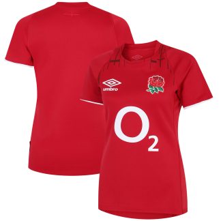 England Rugby Red Roses Alternate Replica Jersey 2022/23 - Red - Womens