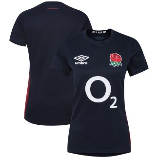 England Rugby Red Roses Alternate Replica Jersey 2023/24 -Navy - Womens