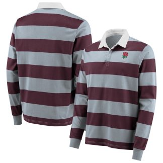 England Rugby Striped Long Sleeve Rugby Shirt