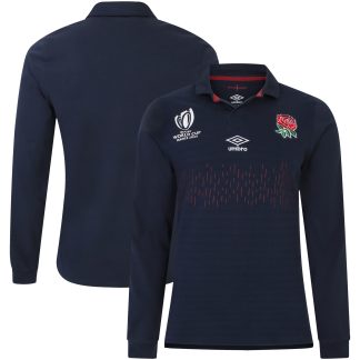 England Rugby World Cup 2023 Alternate Classic Long Sleeve Jersey - Navy - Mens