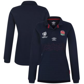 England Rugby World Cup 2023 Alternate Classic Long Sleeve Jersey - Navy - Womens