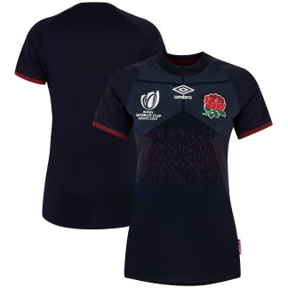 England Rugby World Cup 2023 Alternate Rugby Replica Jersey - Navy - Womens