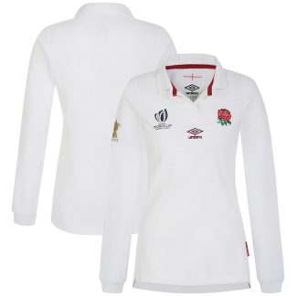 England Rugby World Cup 2023 Home Classic Long Sleeve Jersey - White - Womens