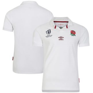 England Rugby World Cup 2023 Home Classic Short Sleeve Jersey - White - Junior