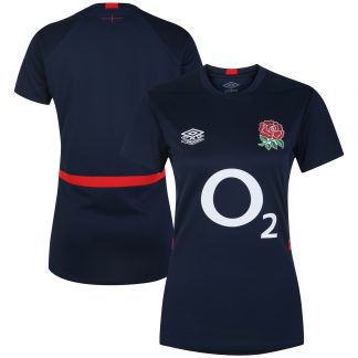 England Rugby Gym Training Jersey - Navy - Womens