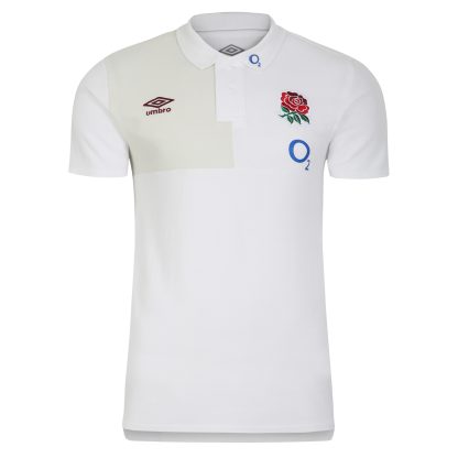 England Rugby Polo Shirt - White - Junior