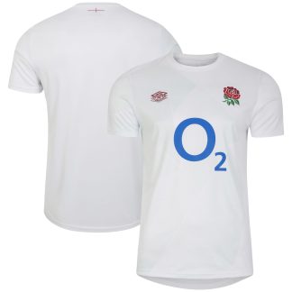England Rugby Warm Up Jersey - Brilliant White - Junior