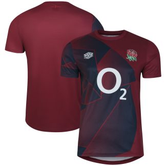 England Rugby Warm Up Jersey - Red - Junior
