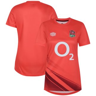 England Rugby Warm Up Jersey - Coral - Womens - Exclusive