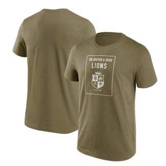 British & Irish Lions Heritage Cross Graphic T-Shirt - Green