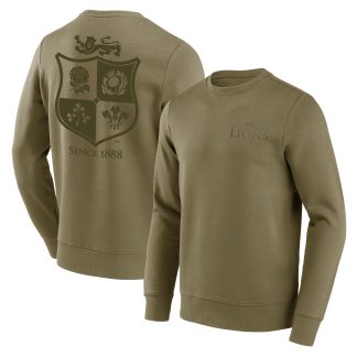 British & Irish Lions Large Mono Graphic Crew Sweatshirt - Green