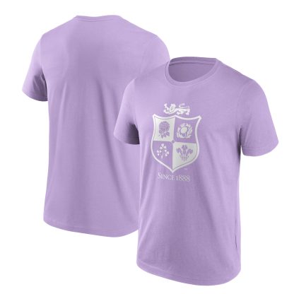 British & Irish Lions Mono Logo Graphic T-Shirt - Purple