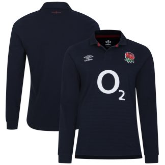 England Rugby Alternate Classic Long Sleeve Jersey 2023/24 - Navy - Mens