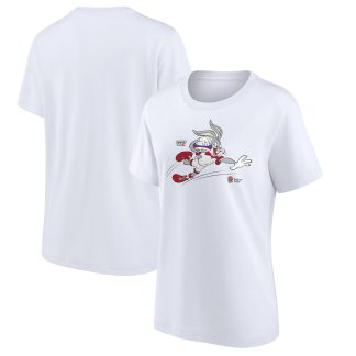 England Rugby Looney Tunes Bugs Bunny Graphic T-Shirt - White - Womens