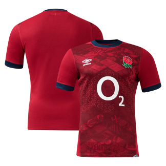 England Rugby Alternate Pro Jersey 2024/25 - Red - Junior