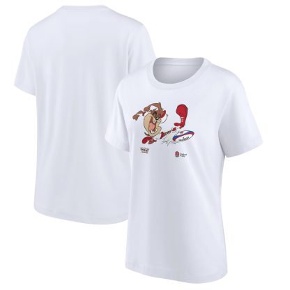 England Rugby Looney Tunes Taz Graphic T-Shirt - White - Womens