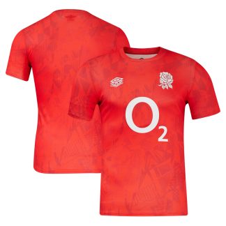 England Rugby Red Roses Warm Up Jersey - Red - Womens