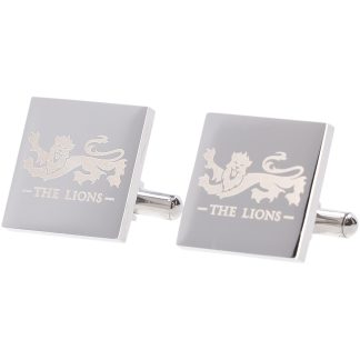 British & Irish Lions Stainless Steel Square Crest Cufflinks