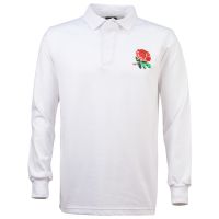 England 1980's Vintage Kids Rugby Shirt