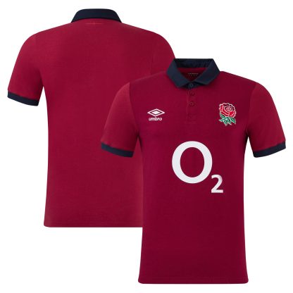 England Rugby Alternate Classic Jersey 2024/25 - Red - Junior