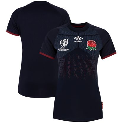 England Rugby World Cup 2023 Alternate Rugby Replica Jersey - Navy - Womens