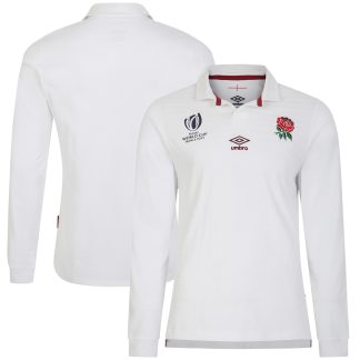 England Rugby World Cup 2023 Home Classic Long Sleeve Jersey - White - Mens