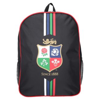 British & Irish Lions Backpack - Black - 33w x 44h x 13.5d cm