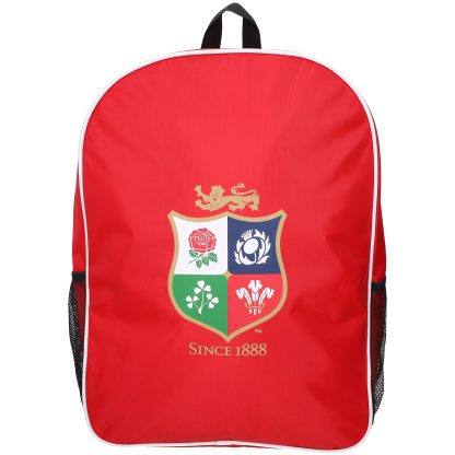 British & Irish Lions Backpack - Red - 33w x 44h x 13.5d cm