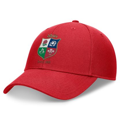 British & Irish Lions Core Structured Adjustable Cap - Red