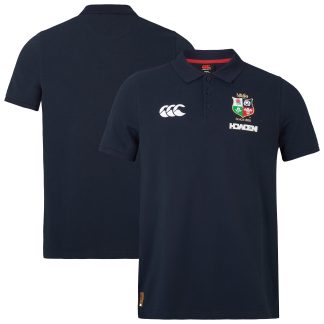 British & Irish Lions Cotton Pique Polo - Navy