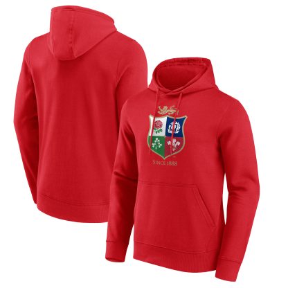 British & Irish Lions Logo Hoodie - Red