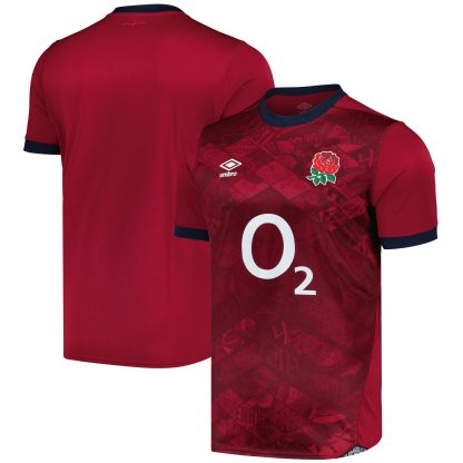 England Rugby Alternate Replica Jersey 2024/25 - Red - Mens