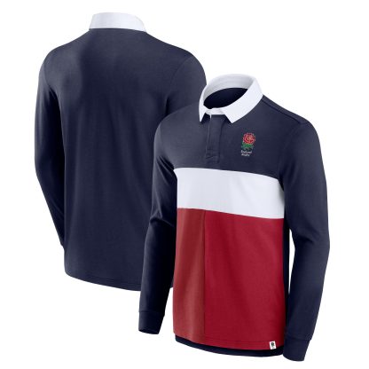 England Rugby Colour Blocked Rugby Shirt