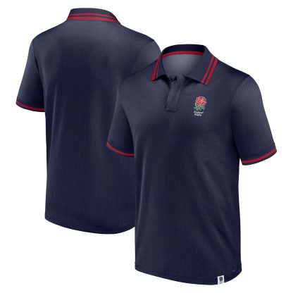 England Rugby Fundamentals Textured Polo Shirt - Red