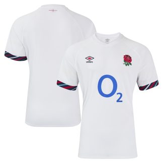 England Rugby Home Replica Jersey 2024/25 - White - Junior