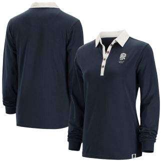 England Rugby Long Sleeve Rugby Shirt - Moonlit Ocean - Womens