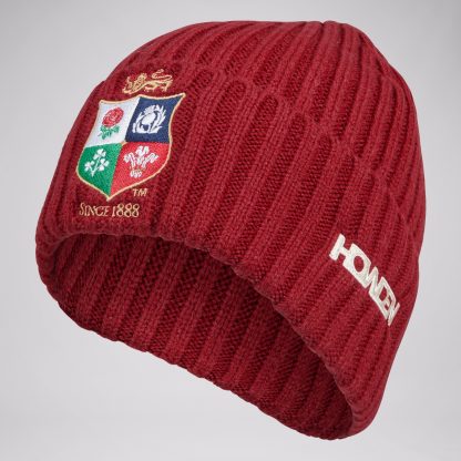 ADULT UNISEX BRITISH & IRISH LIONS BEANIE RED