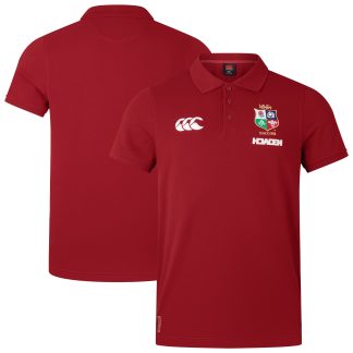 British & Irish Lions Cotton Pique Polo - Red