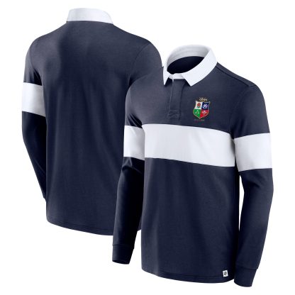 British & Irish Lions Long Sleeve Jersey Rugby Shirt - Navy