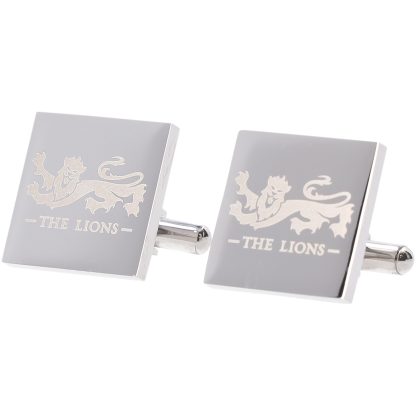 British & Irish Lions Stainless Steel Square Crest Cufflinks