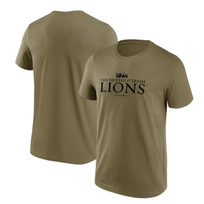 British & Irish Lions Wordmark Logo Graphic T-Shirt - Green