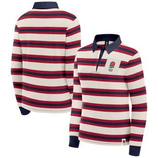 England Rugby Fundamentals Striped Rugby Shirt - Womens