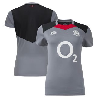 England Rugby Gym Training T-Shirt - Gray - Womens