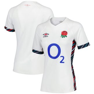 England Rugby Home Replica Jersey 2024/25 - White - Womens