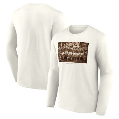 British & Irish Lions Heritage Line up Graphic Long Sleeve T-Shirt - Off White