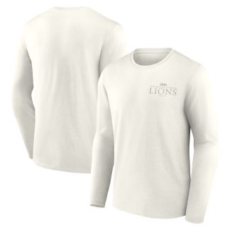 British & Irish Lions Heritage Wordmark Graphic Long Sleeve T-Shirt - Off White